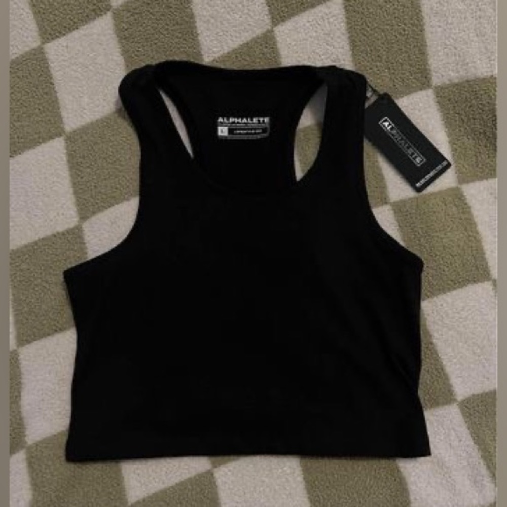 NWT alphalete Sz Large crop tank